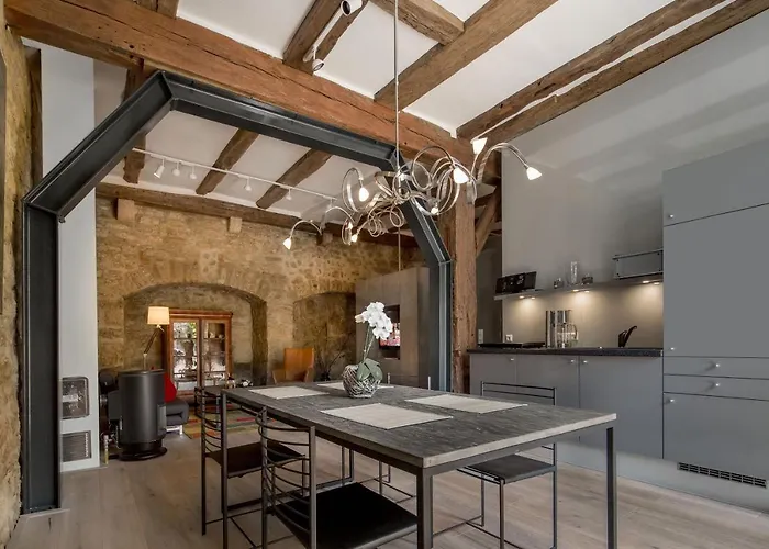 Daire Gaestehaus Edelzimmer Rothenburg ob der Tauber