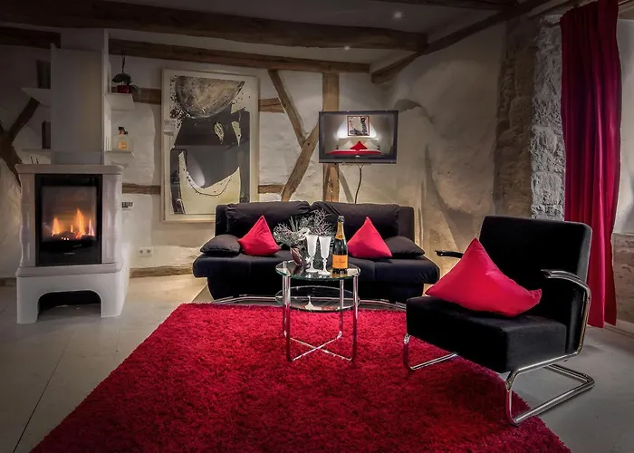Daire Gaestehaus Edelzimmer Rothenburg ob der Tauber